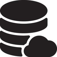 Cloud icon symbol image. Illustration of the hosting storage design vector