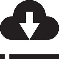 Cloud icon symbol image. Illustration of the hosting storage design vector