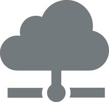 Cloud icon symbol image. Illustration of the hosting storage design vector