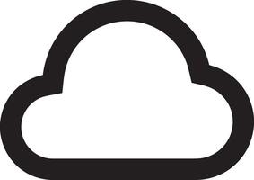 Cloud icon symbol image. Illustration of the hosting storage design vector