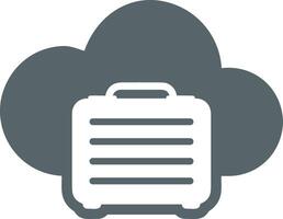 Cloud icon symbol image. Illustration of the hosting storage design vector