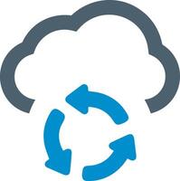 Cloud icon symbol image. Illustration of the hosting storage design vector