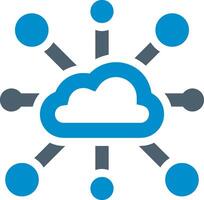 Cloud icon symbol image. Illustration of the hosting storage design vector