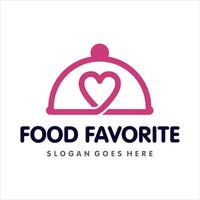 love food, Food favorite logo design template vector