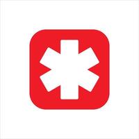 Asterisk App icon design isolated vector