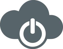 Cloud icon symbol image. Illustration of the hosting storage design vector