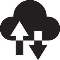 Cloud icon symbol image. Illustration of the hosting storage design vector