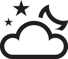 Cloud icon symbol image. Illustration of the hosting storage design vector