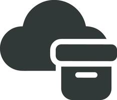 Cloud icon symbol image. Illustration of the hosting storage design vector