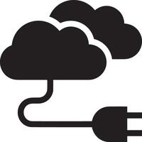 Cloud icon symbol image. Illustration of the hosting storage design vector