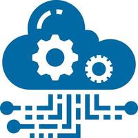 Cloud icon symbol image. Illustration of the hosting storage design vector