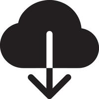 Cloud icon symbol image. Illustration of the hosting storage design vector