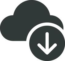 Cloud icon symbol image. Illustration of the hosting storage design vector