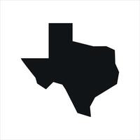 Texas mapa logo aislado, diseño modelo icono. vector