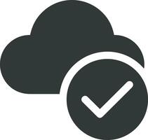 Cloud icon symbol image. Illustration of the hosting storage design vector