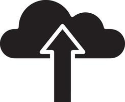 Cloud icon symbol image. Illustration of the hosting storage design vector