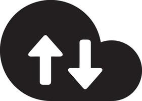 Cloud icon symbol image. Illustration of the hosting storage design vector