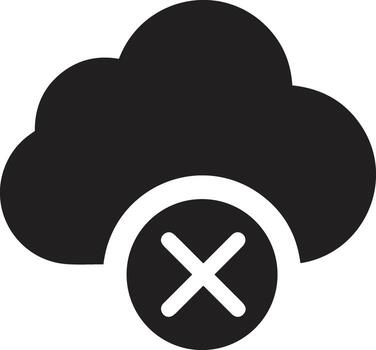 Cloud icon symbol image. Illustration of the hosting storage design vector