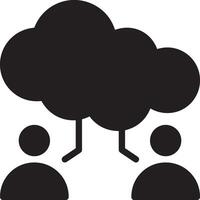 Cloud icon symbol image. Illustration of the hosting storage design vector