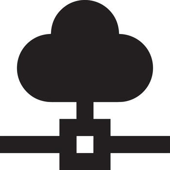Cloud icon symbol image. Illustration of the hosting storage design vector