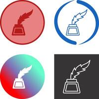 Inkwell Icon Design vector