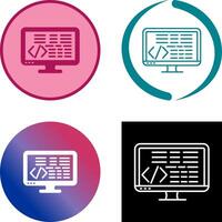 Coding Icon Design vector