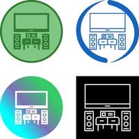 Home Theater Icon Design vector