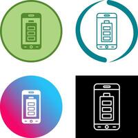 Mobile Battery Icon Design vector