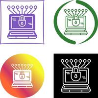 Money Hacking Icon Design vector