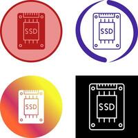 Ssd Icon Design vector