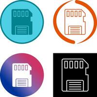 Memory Card Icon Design vector