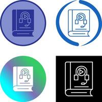 Audiobook Icon Design vector