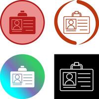 Id Card Icon Design vector