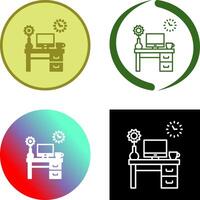 Work Table Icon Design vector