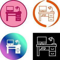 Desk Icon Design vector