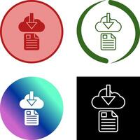 File Download Icon Design vector