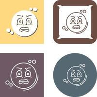 Angry Icon Design vector