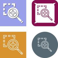 Zoom In Icon Design vector