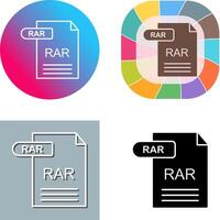 RAR Icon Design vector