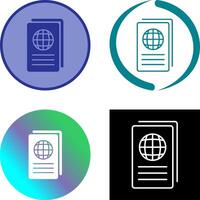 Global Report Icon Design vector