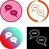 Conversation Bubbles Icon Design vector