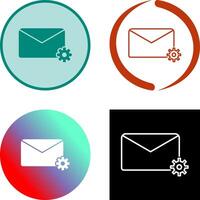 Message Settings Icon Design vector