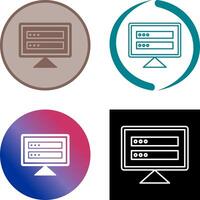 Corrupted Data Icon Design vector