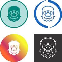 Gorilla Icon Design vector