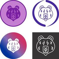 Polar Bear Icon Design vector