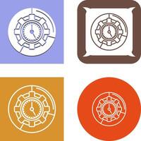 diseño de icono de gestión del tiempo vector