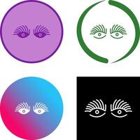 Longlashes Icon Design vector