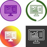 Graph Icon Design vector