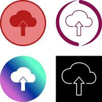 subir a nube icono diseño vector