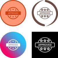 Approved Icon Design vector